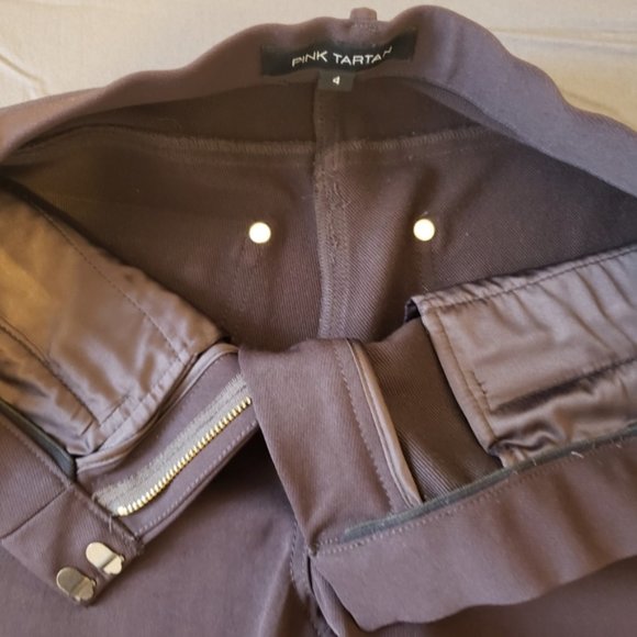 NEW Pink Tartan Trouser Pants Size 4 - Picture 8 of 10